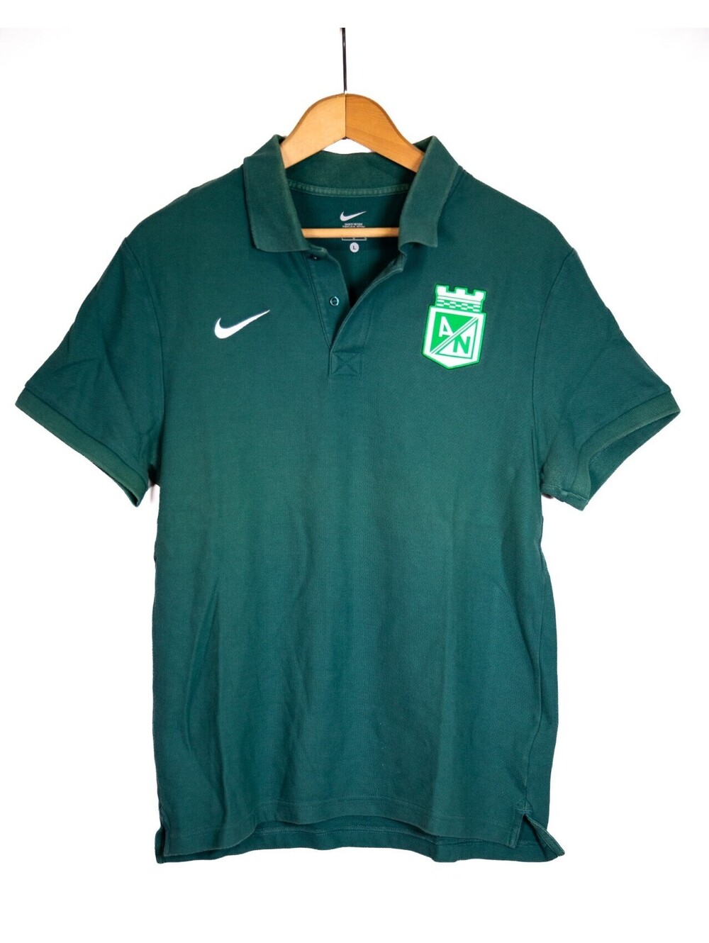 Nike Atlético Nacional polo shirt Tienda Verde Soccer Jersey - Men's M